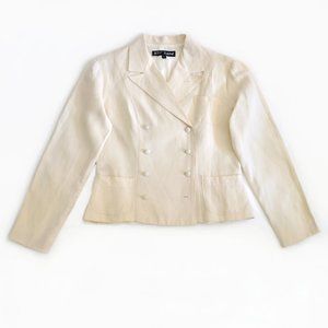Betsey Johnson, Vintage Linen and Silk Blazer